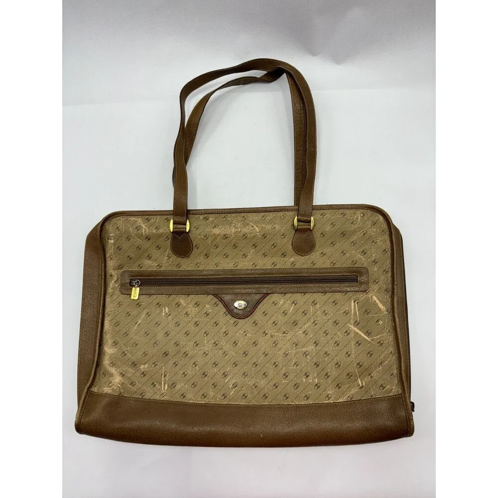 Very Rare Gucci Accessories Collection Portfolio Handle Briefcase Monogram OBO